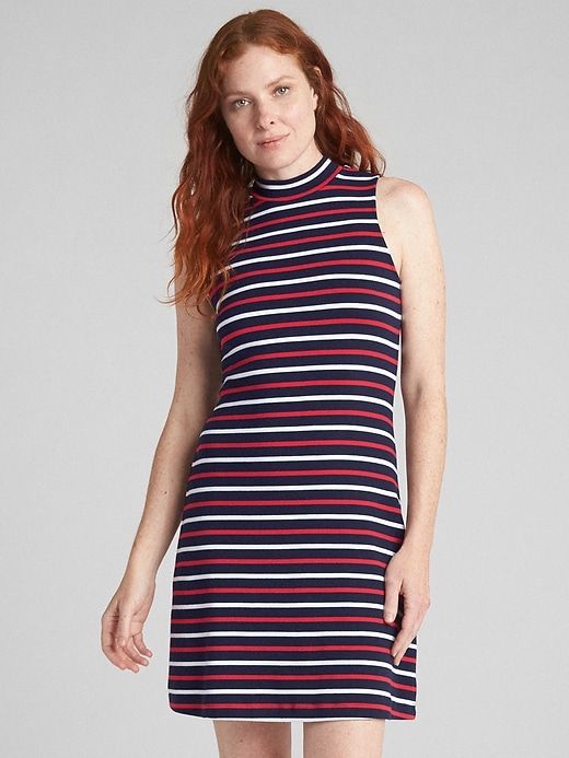 Image number 7 showing, Sleeveless Mockneck Midi Dress