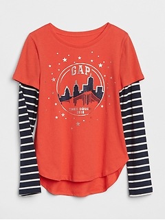 logo 2 in 1 t shirt