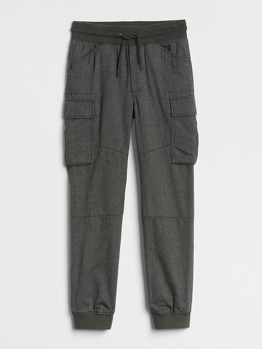 Image number 5 showing, Kids Jersey-Lined Cargo Joggers