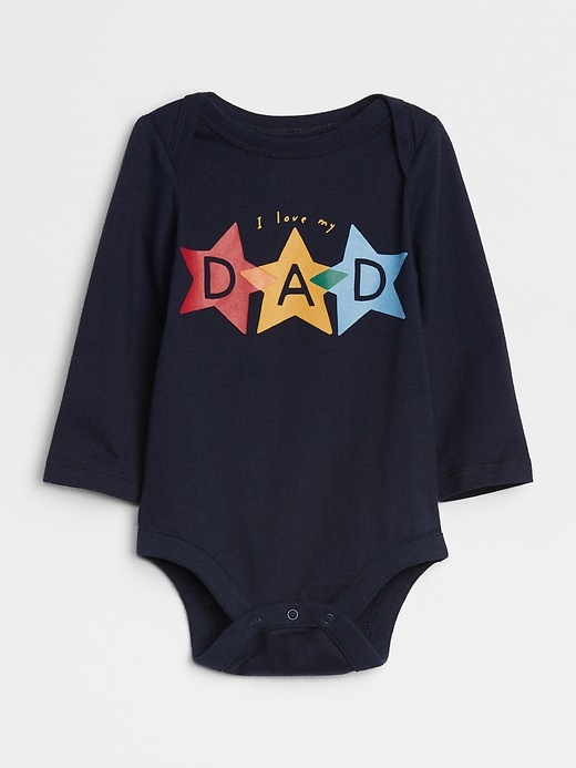 View large product image 1 of 1. Graphic Long Sleeve Bodysuit
