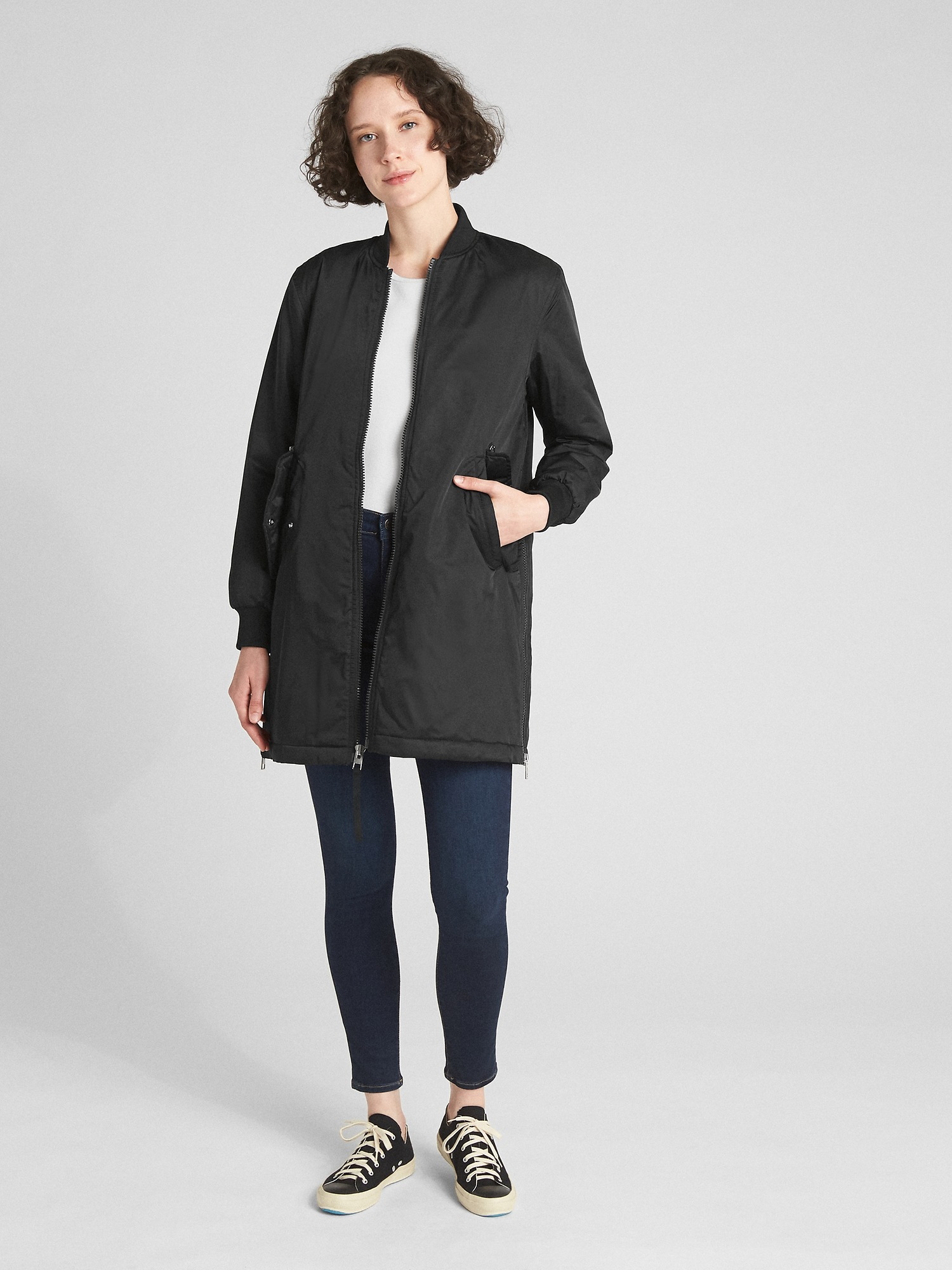 Gap longline bomber jacket 2025