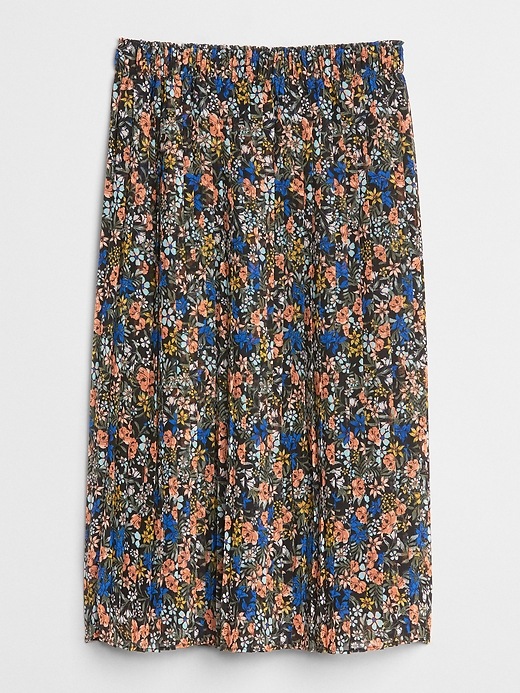 Image number 6 showing, Floral Print Pleated Midi Skirt