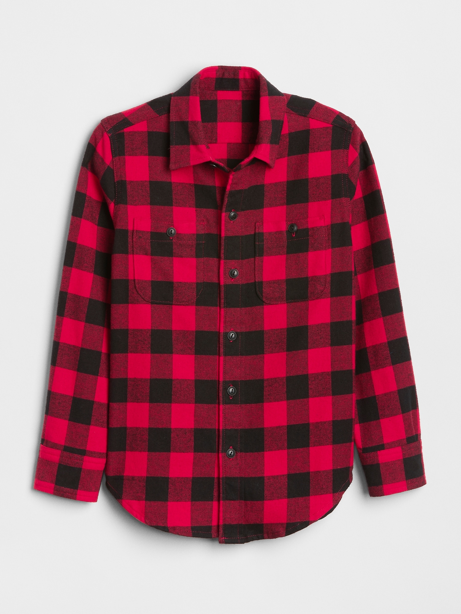 Buffalo Plaid Flannel Shirt Gap