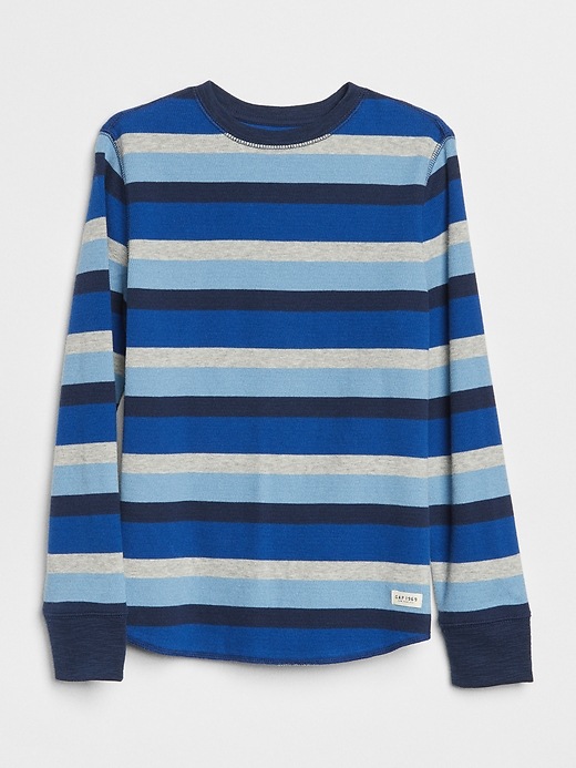 View large product image 1 of 1. Stripe Textured-Knit T-Shirt
