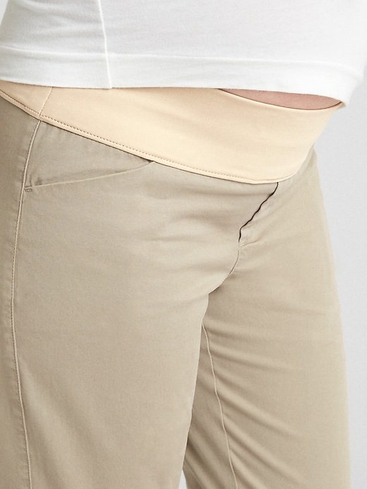 Image number 4 showing, Maternity Demi Panel Girlfriend Chinos
