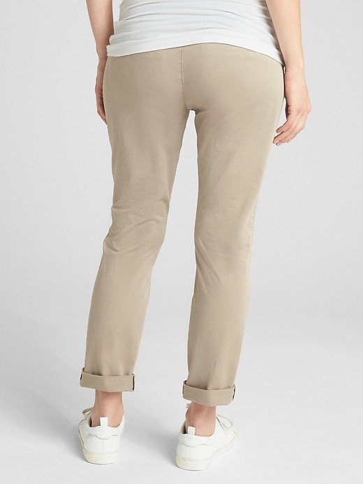 Image number 2 showing, Maternity Demi Panel Girlfriend Chinos