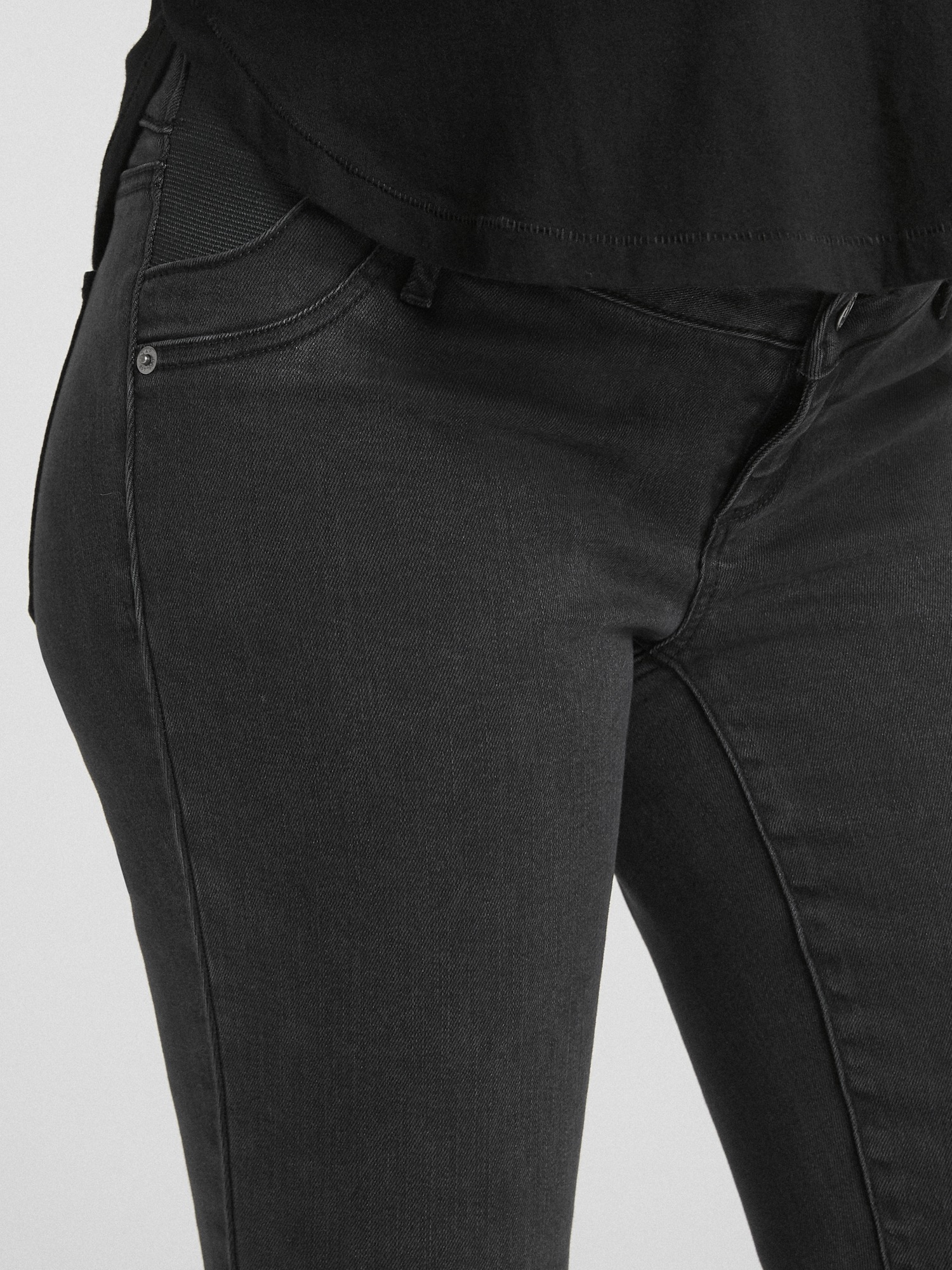 Maternity Soft Wear Inset Panel True Skinny Jeans | Gap