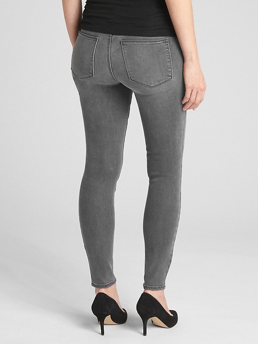 Image number 2 showing, Maternity Soft Wear Inset Panel True Skinny Jeans