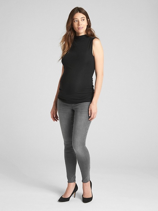 Image number 3 showing, Maternity Soft Wear Inset Panel True Skinny Jeans