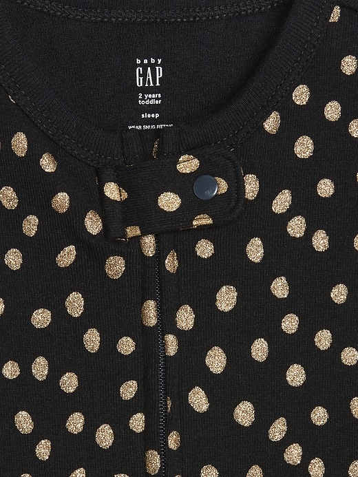2 of 8 showing, with the color true black of product Glitter Dot One-Piece