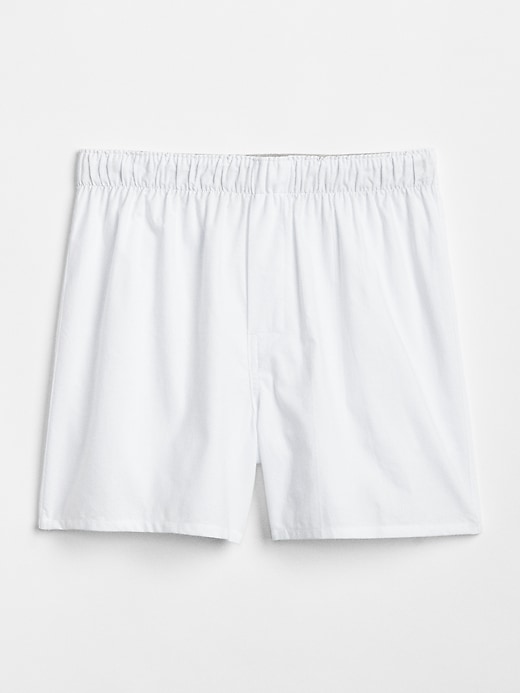 1 of 8 showing, with the color new off white of product 4.5" Oxford Boxers
