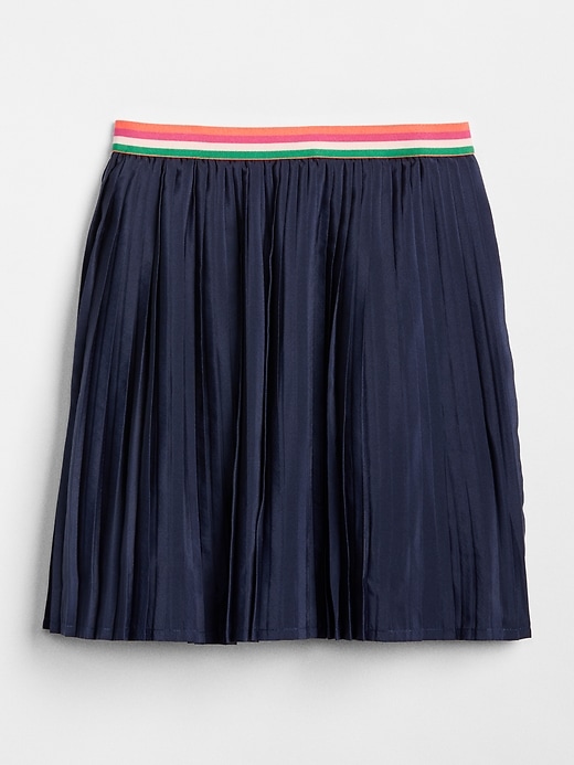 Image number 2 showing, Stripe-Waistband Pleated Skirt