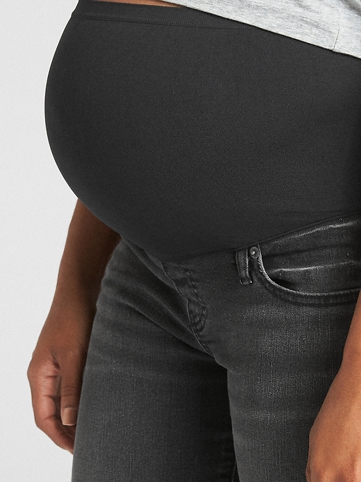 Image number 4 showing, Maternity Full Panel Classic Straight Jeans