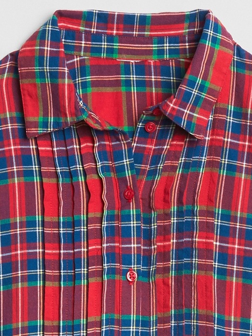 Image number 4 showing, Plaid Cinched-Waist Shirtdress