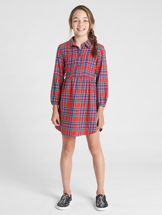 Image number 2 showing, Plaid Cinched-Waist Shirtdress