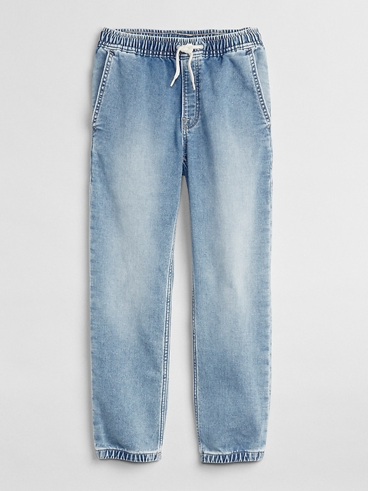 Image number 1 showing, Kids Denim Joggers with Stretch