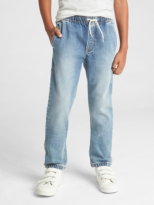 Image number 2 showing, Kids Denim Joggers with Stretch