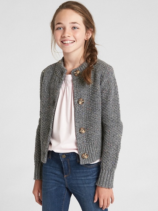 Image number 2 showing, Textured-Knit Cardigan Sweater