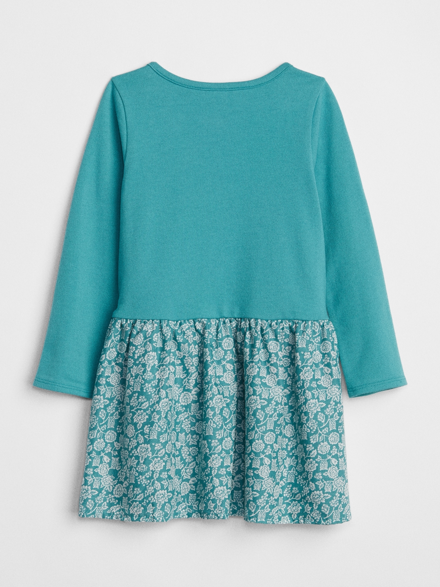 Print Mix Fabric Dress Gap