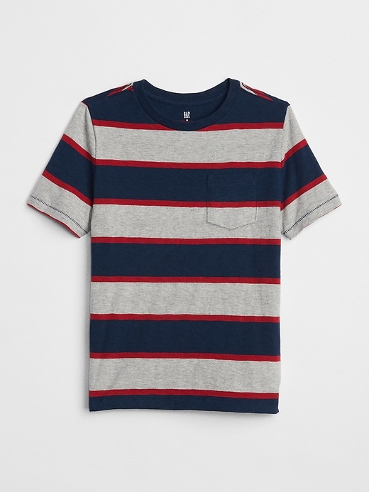Image number 1 showing, Stripe Pocket Short Sleeve T-Shirt