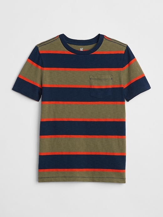 【CAYL】 stripe pocket short sleeve / black Stripe Original Pocket T-Shirt | Gap Factory