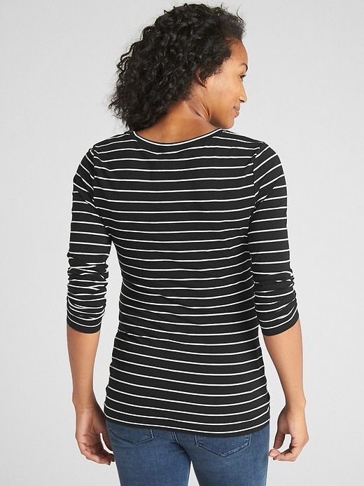 Image number 2 showing, Maternity Pure Body Stripe Crewneck T-Shirt