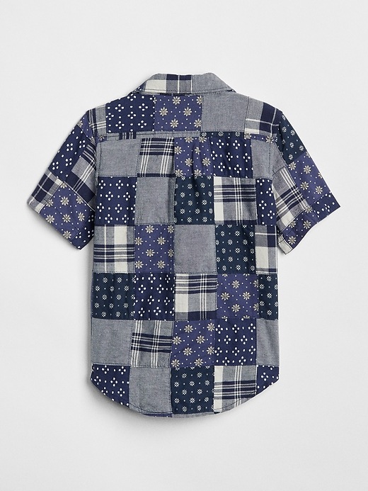 View large product image 2 of 3. Patchwork Short Sleeve Shirt