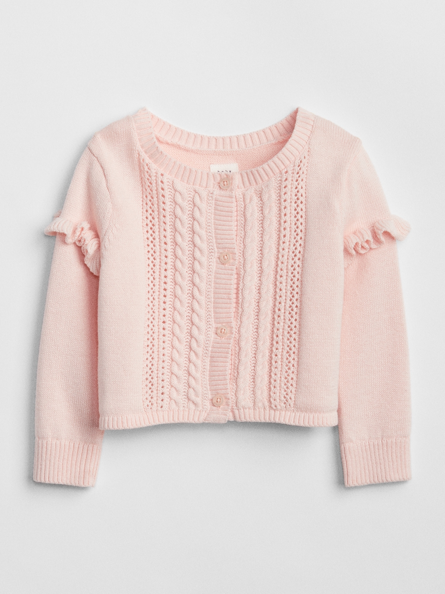 Ruffle Cardigan Sweater