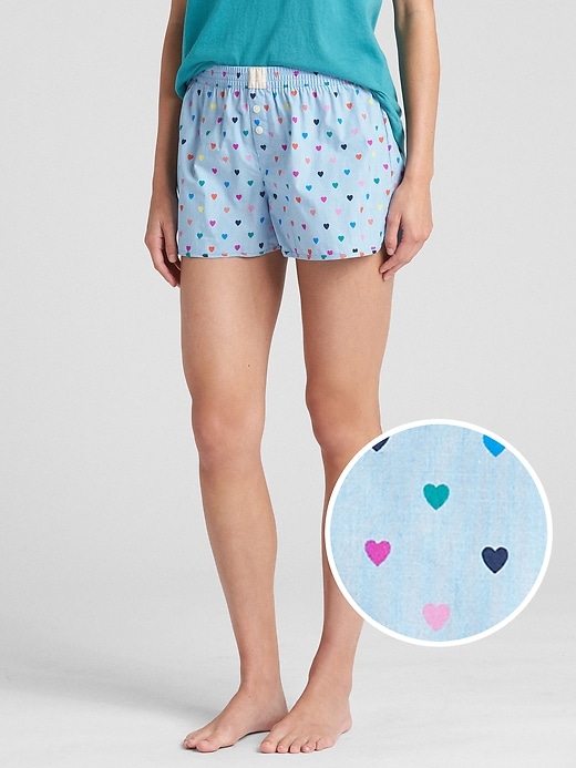 View large product image 1 of 1. 2.5 Dreamer Print Shorts in Poplin