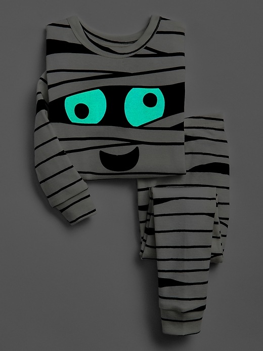 View large product image 2 of 2. Glow-in-the-Dark Mummy PJ Set