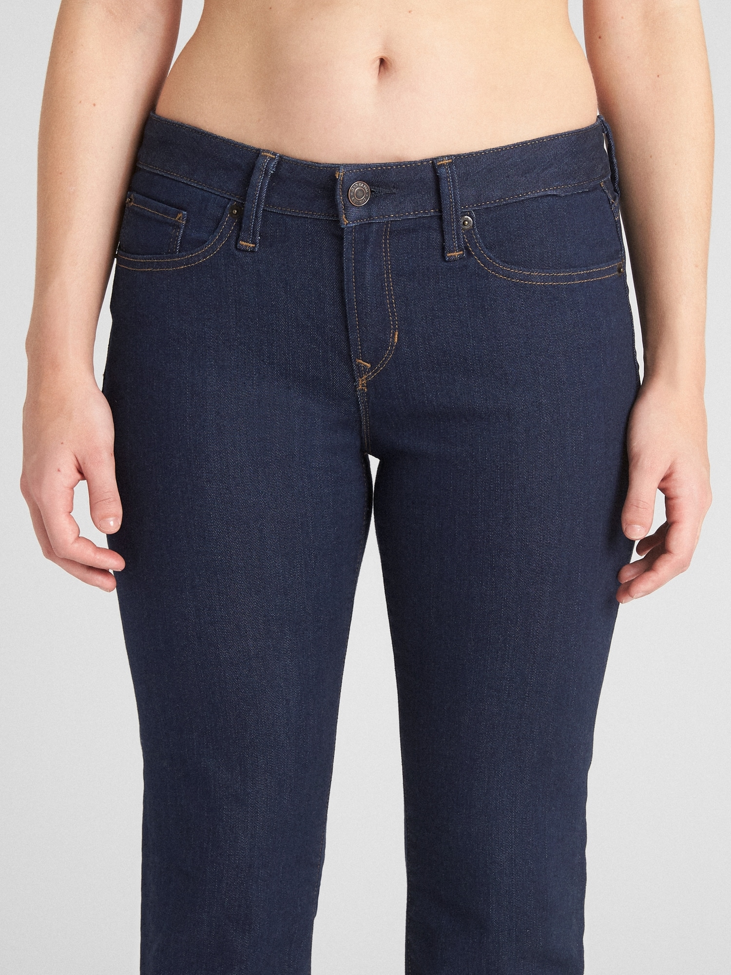 Mid Rise Long Lean Jeans Gap