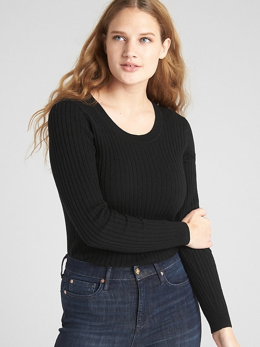 Image number 1 showing, Ribbed Crewneck Pullover Sweater
