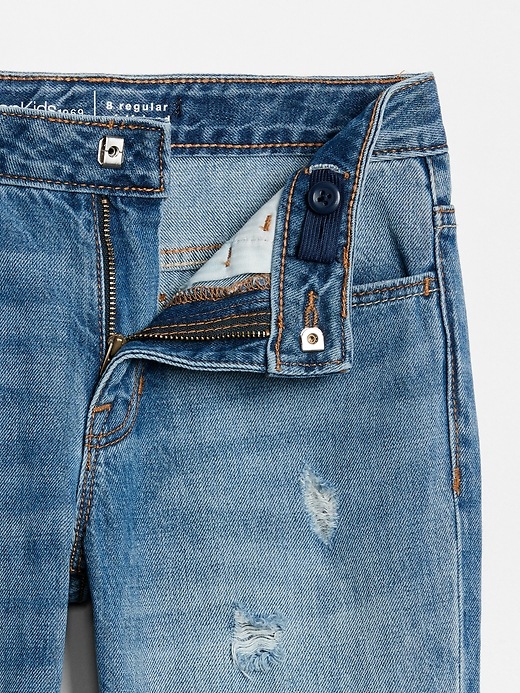 Kids Destructed Girlfriend Jeans with Washwell ™ | Gap