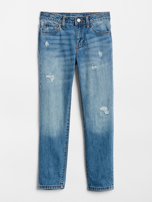 Image number 5 showing, Kids Destructed Girlfriend Jeans with Washwell &#153