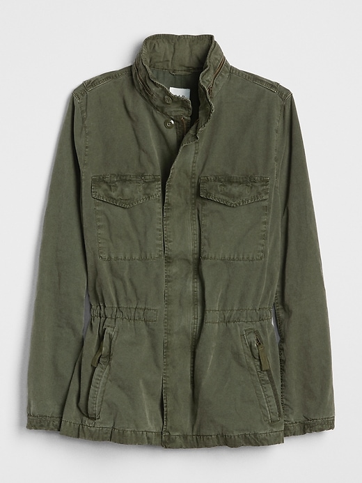 Image number 6 showing, Military Jacket with Hidden Hood