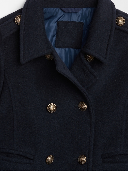 Image number 4 showing, Wool Double-Button Peacoat