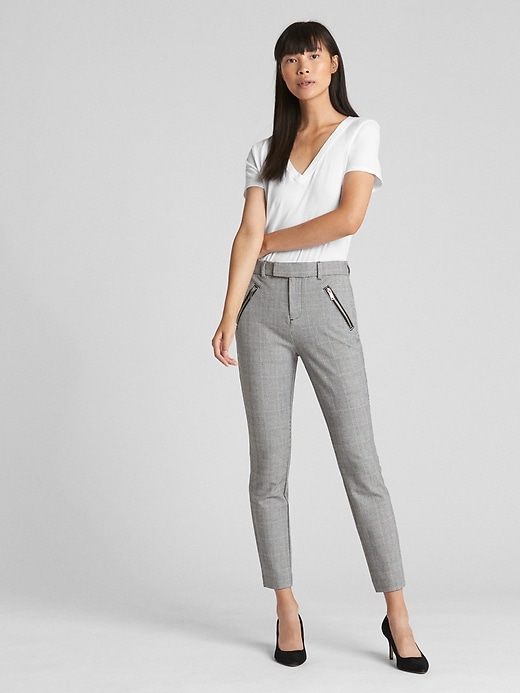 Image number 3 showing, High Rise Skinny Ankle Pants in Bi-Stretch
