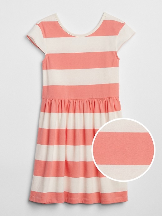 View large product image 1 of 1. Stripe Scoopback Dress