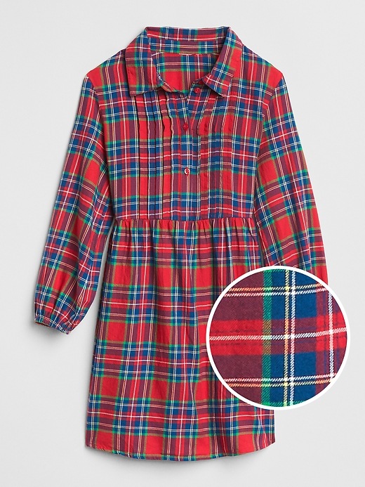 Image number 1 showing, Plaid Cinched-Waist Shirtdress