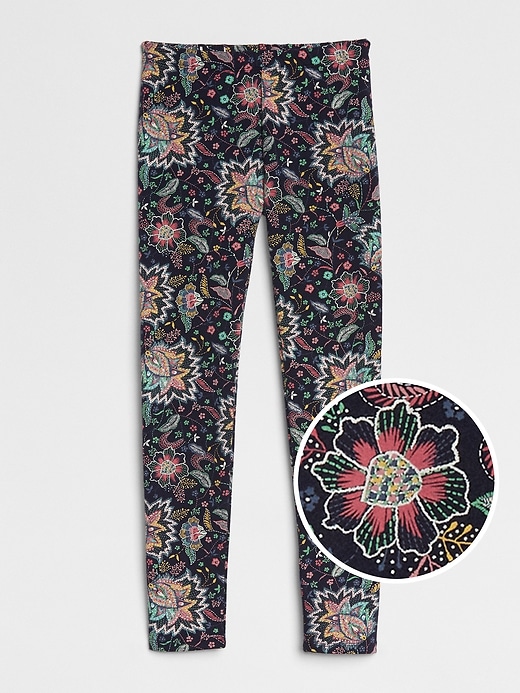 View large product image 1 of 1. Print Leggings in Soft Terry