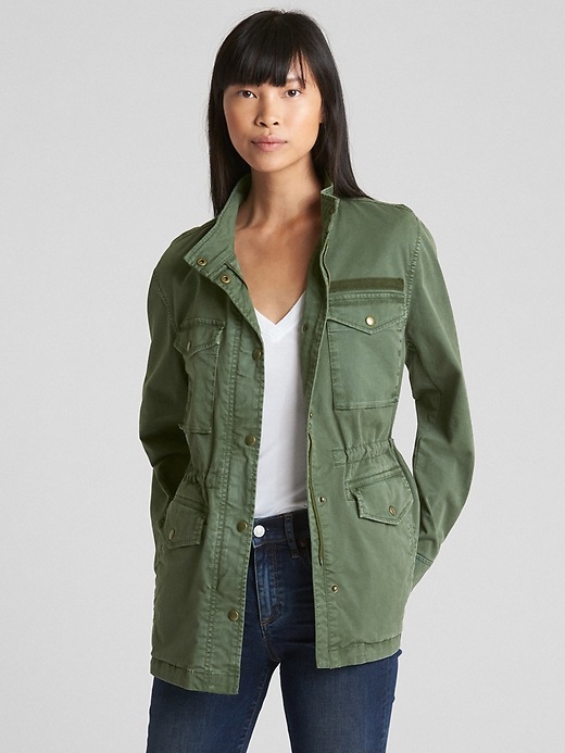 Image number 1 showing, Military Shirt Jacket