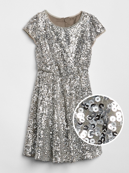Image number 1 showing, Sequin Fit and Flare Dress