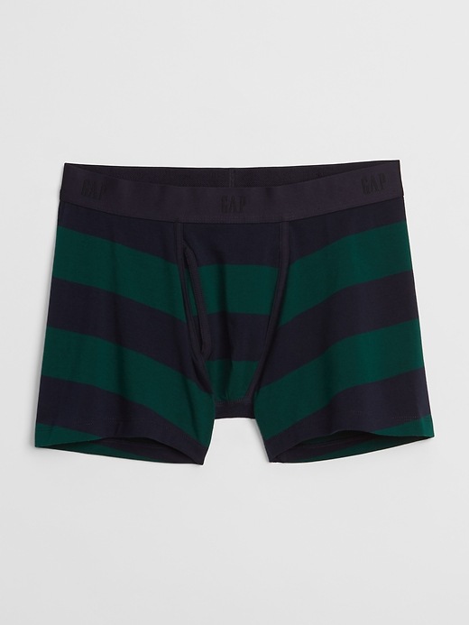 View large product image 1 of 1. 4" Stripe Boxer Brief