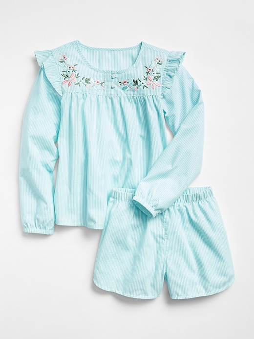 View large product image 1 of 2. Kids Big Dreams Ruffle Short PJ Set