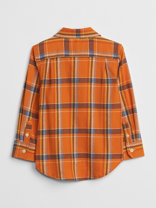 View large product image 2 of 3. Plaid Long Sleeve Shirt