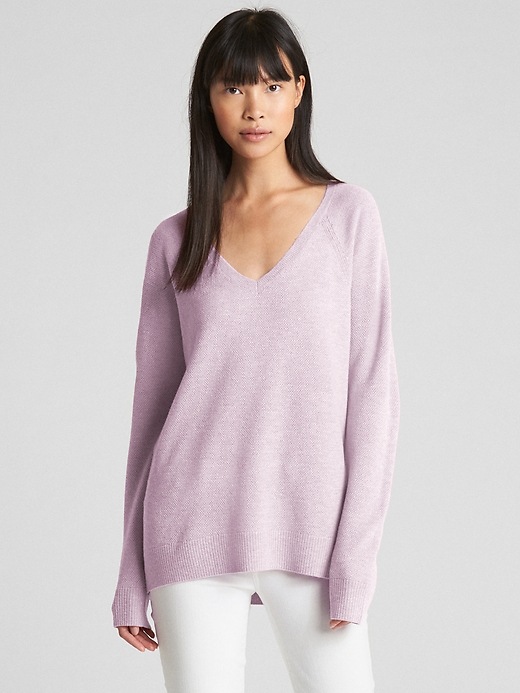 View large product image 1 of 1. True Soft V-Neck Pullover Sweater