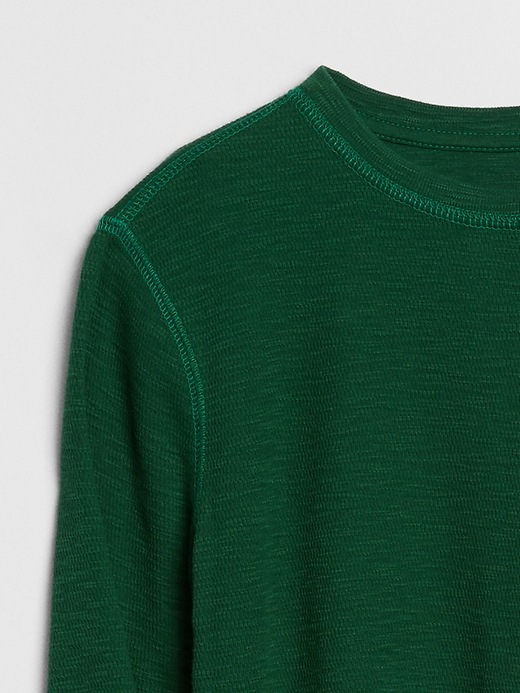 Image number 3 showing, Textured Long Sleeve T-Shirt