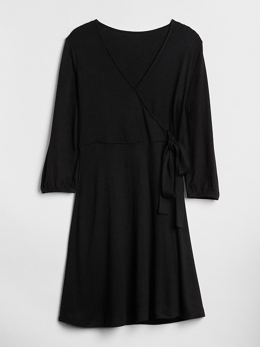 Image number 6 showing, Softspun Three-Quarter Sleeve Wrap Dress