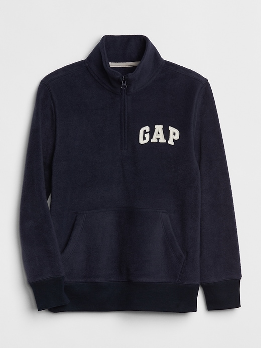 View large product image 1 of 1. Logo Quarter-Zip Sweatshirt