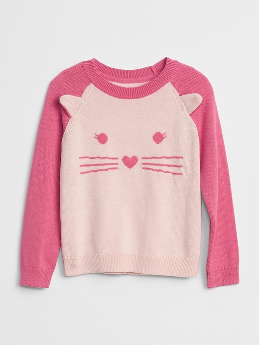 Image number 1 showing, Cat Raglan Sweater